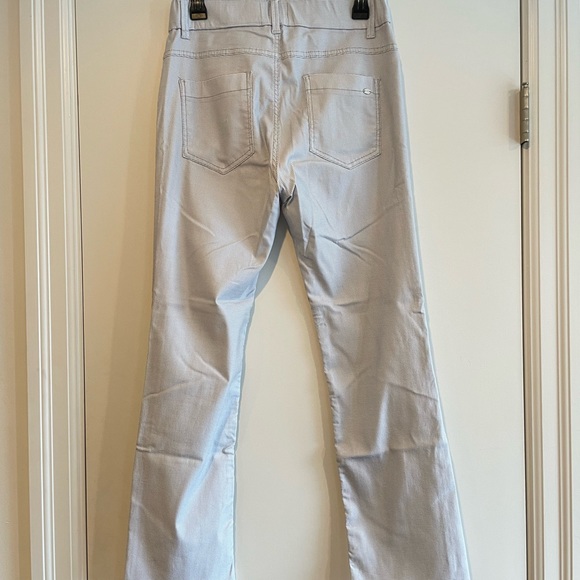 Flog pants with zipper-button up-belt loops- Size 29 - boot cut- White and Gray - Picture 5 of 13